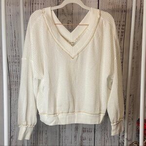 NWT Holly Waffle Top